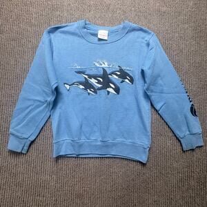 Vintage 1990S SeaWorld Orca Graphic Sweatshirt Kids Size 10/12